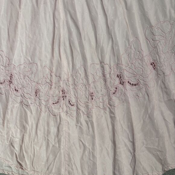 Vintage Bali Emerald Design Midi Skirt Womens Size M Pink Cottagecore Gypsy Boho - Picture 13 of 15